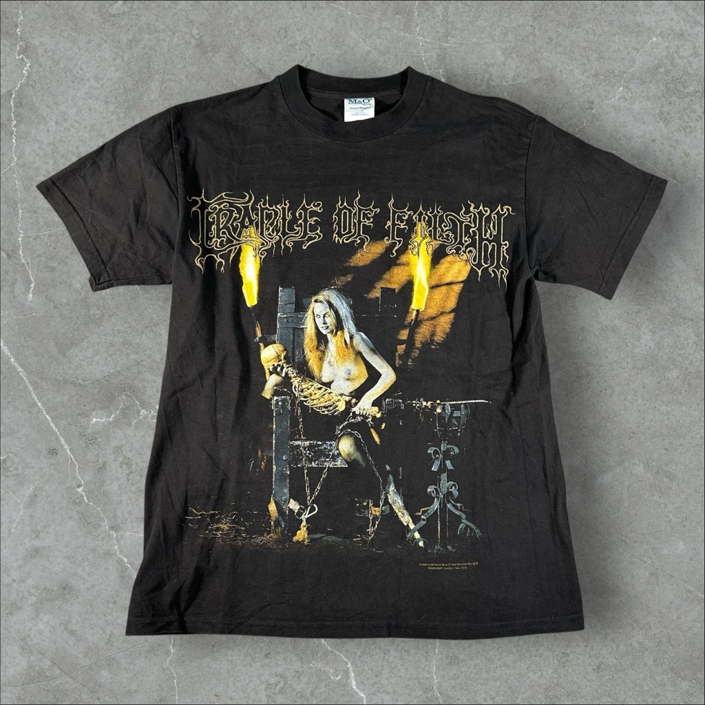 Vintage Cradle Of Filth Shirt Mens Medium Black Y2k 90s Dead Girls Dont Say No